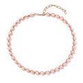 Doorbuster White Shell Pearl Beaded Chocker Necklace (16-20 Inches) in Silvertone - Sticky add to cart bar