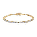 Moissanite Bracelet in 18K Vermeil YG Over Sterling Silver (7.25 In) 4.75 ctw - Sticky add to cart bar