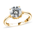 Moissanite Solitaire Signature Ring in Sterling Silver - Sticky add to cart bar