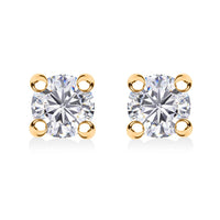 Moissanite Earrings in 18K Vermeil YG Over Sterling Silver 0.40 ctw