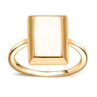 Bar Ring in 18K Rose Gold Over Sterling Silver (Size 10.0) 2.60 Grams