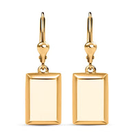 Bar Earrings in 18K Rose Gold Over Sterling Silver 3.35 Grams