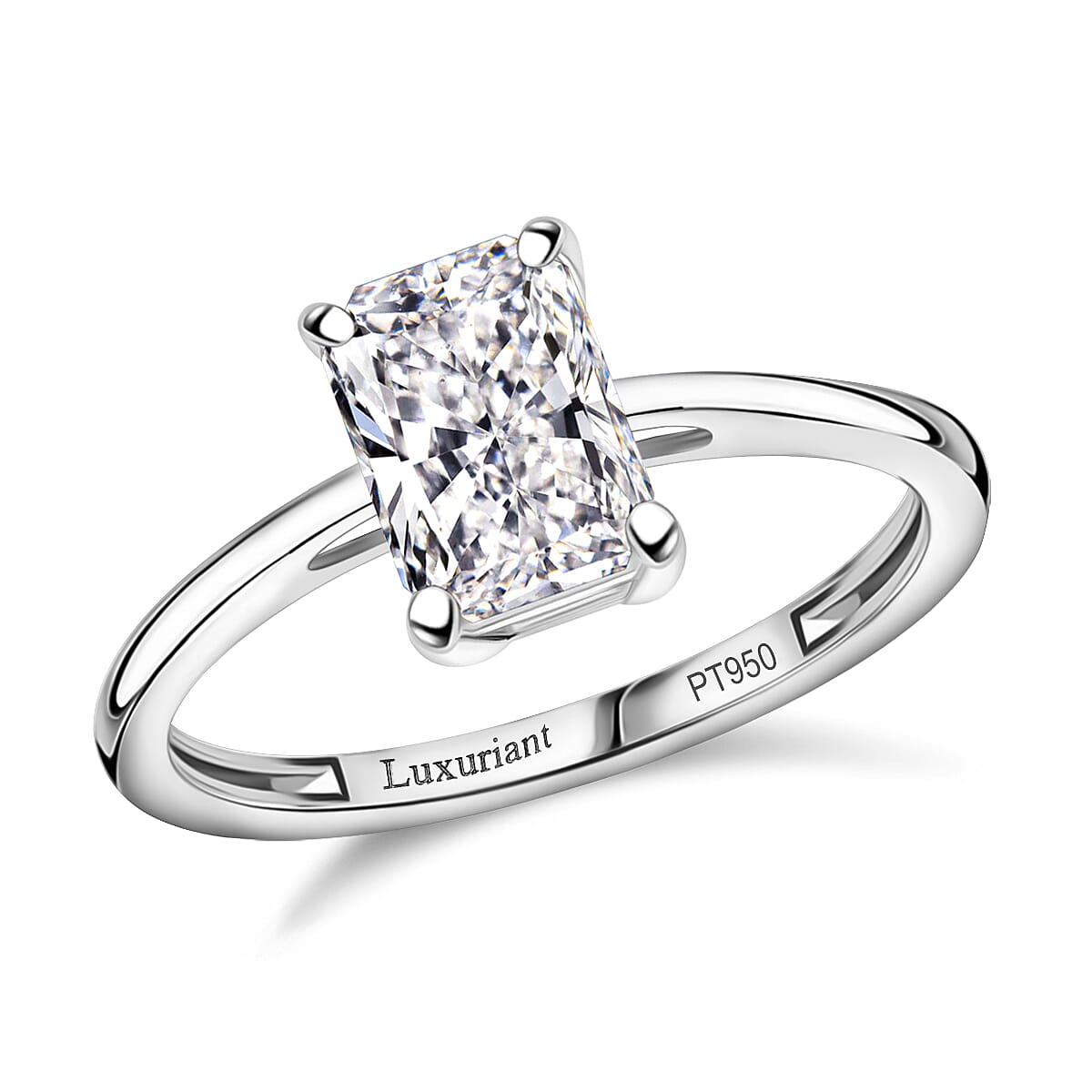 SGL Certified Luxuriant Lab Grown Diamond G-H VS 2.00 ctw Solitaire Ring in 950 Platinum (Size 8.0)