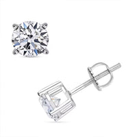 14K White Gold Luxuriant Lab Grown Diamond (SI1) Earrings 0.50 ctw