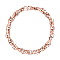 Eternal Link Bracelet in 18K Rose Gold Over Sterling Silver (7.25 In) 9.65 Grams