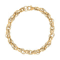 Eternal Link Bracelet in 18K Yellow Gold Over Sterling Silver (7.25 In) 9.65 Grams - Sticky add to cart bar