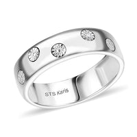 Karis White Diamond Accent Five Stone Band Ring