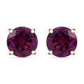 Certified & Appraised Luxoro AAA Radiant Ember Garnet 2.00 ctw Solitaire Stud Earrings in 10K Yellow Gold - Sticky add to cart bar