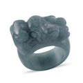 Natural Olmec Jadeite Carved Dragon Band Ring (Size 10.0) 60.00 ctw - Sticky add to cart bar