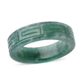 Natural Olmec Jadeite Carved Band Ring (Size 10.0) 35.00 ctw - Sticky add to cart bar