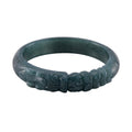 Natural Olmec Jadeite 280.00 ctw Carved Dragon Bangle Bracelet (7.0 In) - Sticky add to cart bar