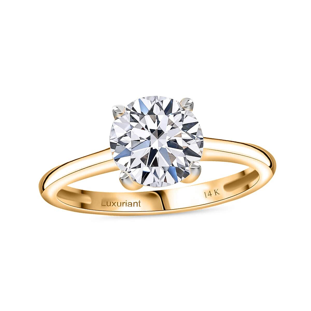 14K Yellow Gold Luxuriant Lab Grown Diamond (G, VS) Ring (Size 10.5) 1.50 ctw
