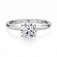 Luxuriant Lab Grown Diamond (G-H, SI) Ring in Platinum Over Sterling Silver (Size 10.0) (Del. in 12-15 Days) 1.50 ctw