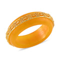 Green Jade Ruyi Knot Band Ring in 18K Vermeil YG Over Sterling Silver (Size 10.0) 26.50 ctw - Sticky add to cart bar
