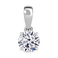 Luxuriant Lab Grown Diamond G-H SI 1.50 ctw Pendant in Platinum Over Sterling Silver (Del. in 12-15 Days) - Sticky add to cart bar