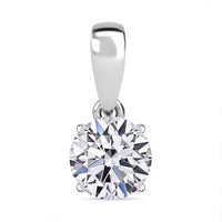 Luxuriant Lab Grown Diamond G-H SI 1.50 ctw Pendant in Platinum Over Sterling Silver (Del. in 12-15 Days)