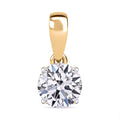 Luxuriant Lab Grown Diamond G-H SI 1.50 ctw Pendant in Platinum Over Sterling Silver (Del. in 12-15 Days) - Sticky add to cart bar