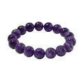 Bi-Color Amethyst 200.00 ctw Beaded Stretch Bracelet - Sticky add to cart bar