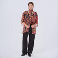 Multi Rose Chiffon Kimono, Scarf, and Scrunchie Set - one size fits most - Sticky add to cart bar