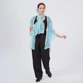 Multi Rose Chiffon Kimono, Scarf, and Scrunchie Set - one size fits most - Sticky add to cart bar