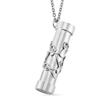 Simulated Multi Color Diamond 0.80 ctw Pendant Necklace in Stainless Steel 30-32 Inches