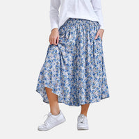 Blue Rose Wide Leg Culotte Stretch Pant - One Size with Most