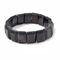 Shungite 170.00 ctw Block Stretch Bracelet - Sticky add to cart bar