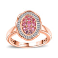Premium Mahenge Spinel, Diamond (0.30 cts) Ring in 18K Vermeil RG Over Sterling Silver (Size 10.0) 0.65 ctw - Sticky add to cart bar