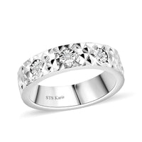 Karis White Diamond Accent Trinity Band Ring