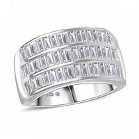 Luxuriant Lab Grown Diamond Ring in Sterling Silver (Size 7.0) 1.05 ctw