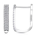 Luxuriant Lab Grown Diamond G SI 1.30 ctw Latch Back Earrings in Sterling Silver - Sticky add to cart bar