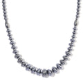 EverTrue Terahertz 8mm 240 ctw Beaded Graduation Necklace 20 Inches in Stainless Steel - Sticky add to cart bar