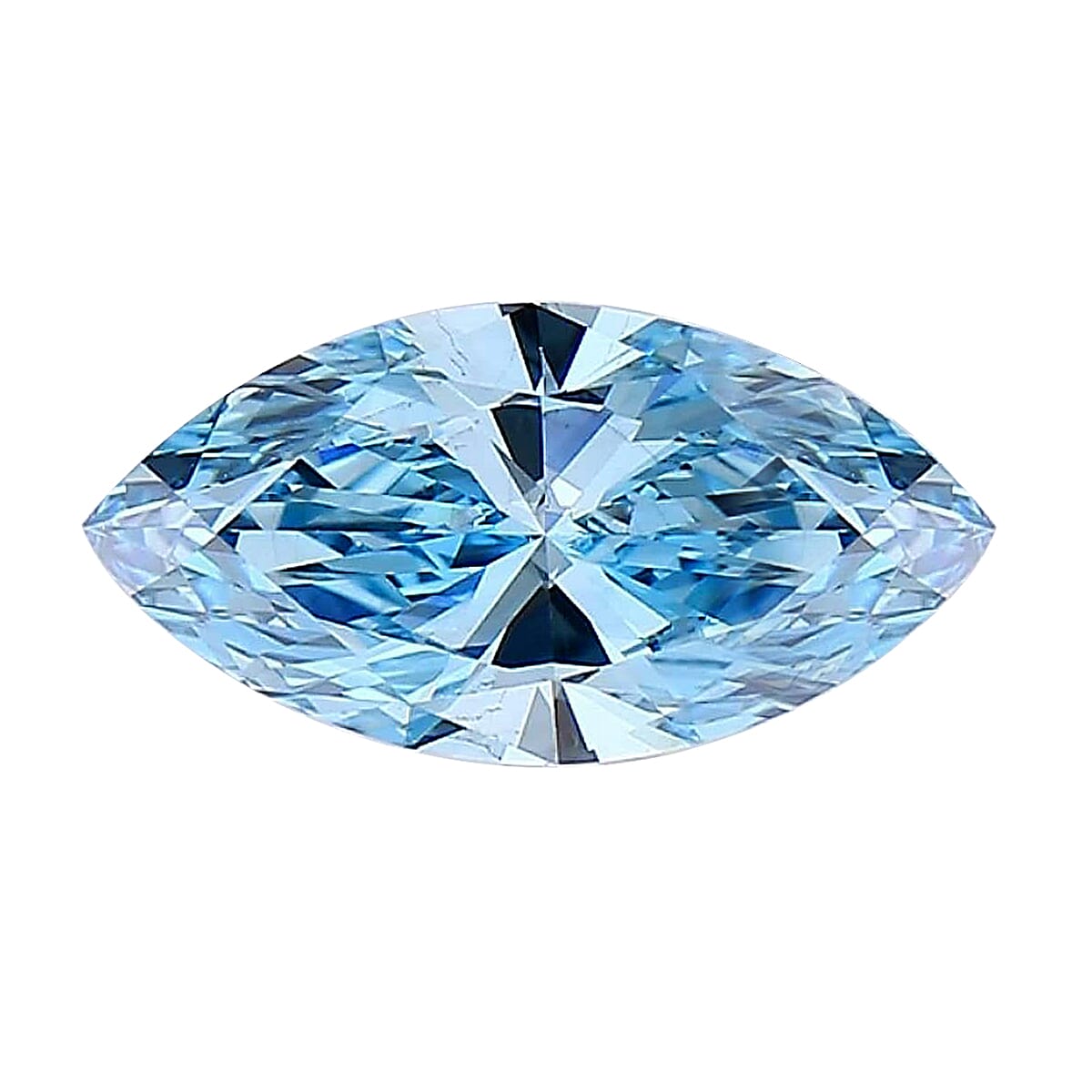 IGI Certified Luxuriant Lab Grown Blue Diamond VS2 (Mrq Mix Mix Size) 3.50 ctw