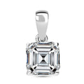 SGL Certified Asscher Cut Luxuriant Lab Grown Diamond G-H VS 2.00 ctw Solitaire Pendant in 950 Platinum - Sticky add to cart bar