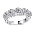 Last Chance Modani Closeout 950 Platinum Diamond (F, VS1) Crown Ring (Size 10.0) 1.65 ctw - Sticky add to cart bar