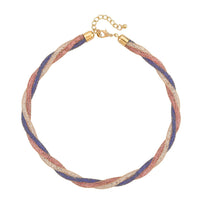 Doorbuster Multi Color Austrian Crystal Necklace 19.5-21.5 Inches in Goldtone