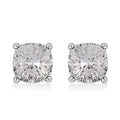 J Francis Embellished with Aurora Borealis Crystal by Swarovski Stud Earrings in Rhodium Over Sterling Silver - Sticky add to cart bar