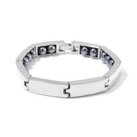 Terahertz 100.00 ctw Beaded Bracelet in Silvertone (6.75 In)