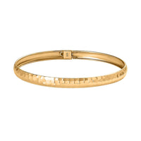 Doorbuster 18K RG Over Sterling Silver Bangle Bracelet (7.25 in) (4.60 g)