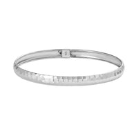 Doorbuster 18K RG Over Sterling Silver Bangle Bracelet (7.25 in) (4.60 g)