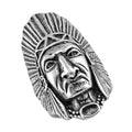 Native Cheif Head Men's Ring - Sticky add to cart bar