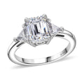J Francis Embellished with Zirconia by Swarovski Ring in Rhodium Over Sterling Silver (Size 10) 3.60 ctw - Sticky add to cart bar