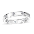 J Francis Embellished with Zirconia by Swarovski 1.10 ctw Ring in Rhodium Over Sterling Silver (Size 10.0) - Sticky add to cart bar