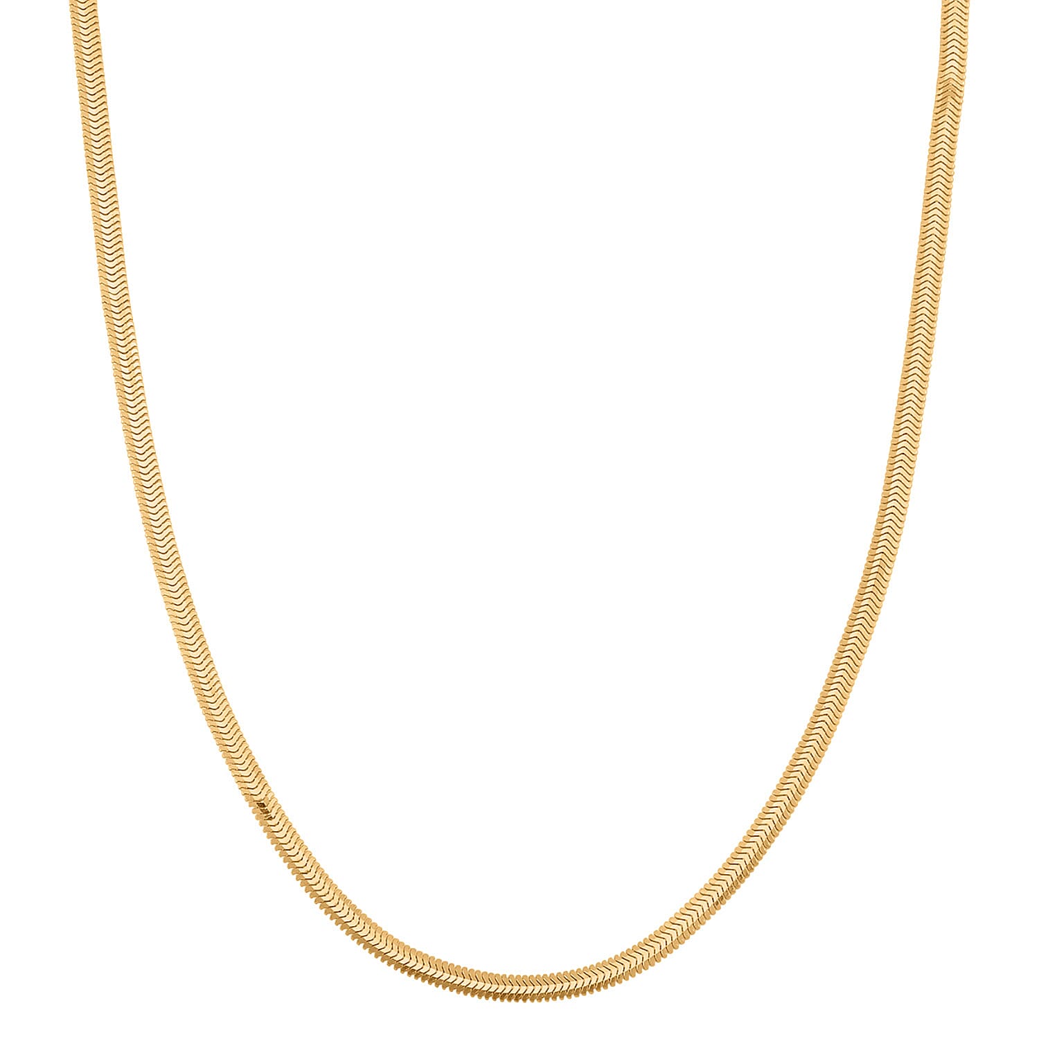Horned Snake Chain Necklace in 14K Yellow Gold Over Sterling Silver 9.50 Grams 20 Inches