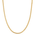 Horned Snake Chain Necklace in 14K Yellow Gold Over Sterling Silver 9.50 Grams 20 Inches - Sticky add to cart bar