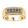 Narsipatnam Alexandrite, White Zircon Ring in 18K Vermeil YG Over Sterling Silver (Size 10.0) 0.70 ctw - Sticky add to cart bar