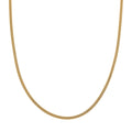 3mm Diagonal Wire Chain Necklace in 14K Yellow Gold Over Sterling Silver 9.80 Grams 20 Inches - Sticky add to cart bar