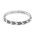 Blue Cubic Zirconia Bracelet in Sterling Silver (7.25 In) 0.90 ctw - Sticky add to cart bar