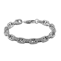 Sterling Silver Fancy Link Chain Bracelet (7.25 In) (31.90 g)