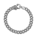 Textured Cuban Chain Bracelet in 925 Sterling Silver (8.00 In) 34.80 Grams - Sticky add to cart bar